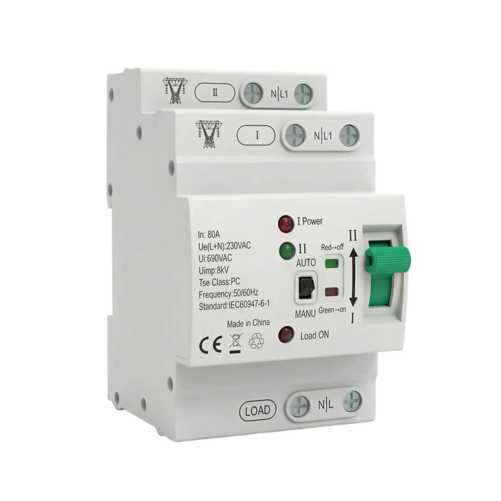YLNCN 220V/110V 63A Automatic transfer switch For Solar Syetem